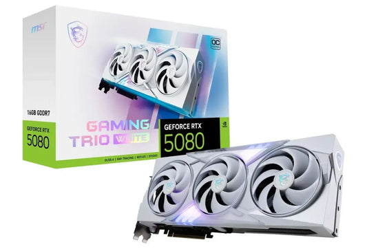 MSI - NVIDIA GeForce RTX 5080 16G GAMING TRIO OC BLANC