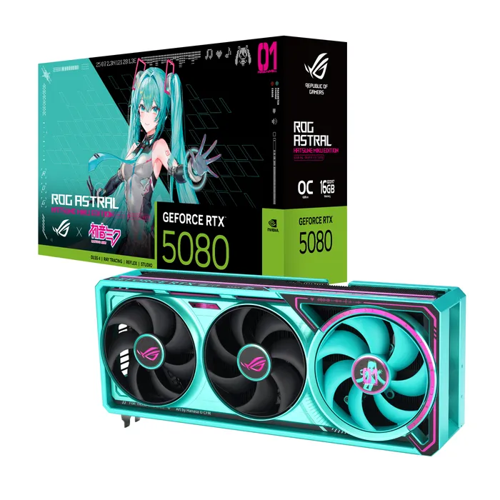 ASUS ROG Astral GeForce RTX 5080 Hatsune Miku Edition